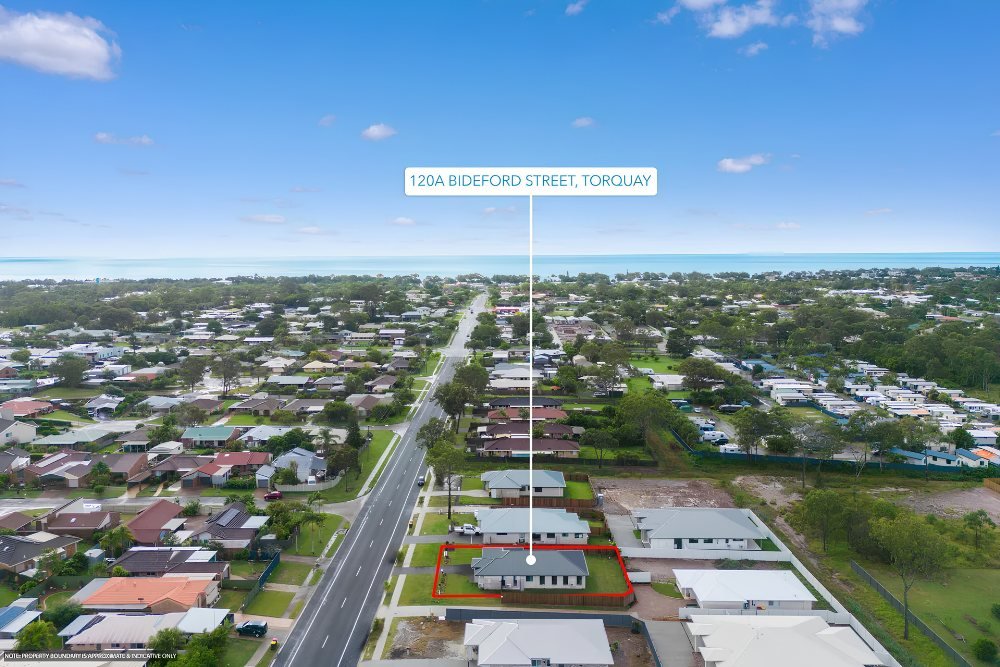 An aerial view of the home and the surrounding streets.