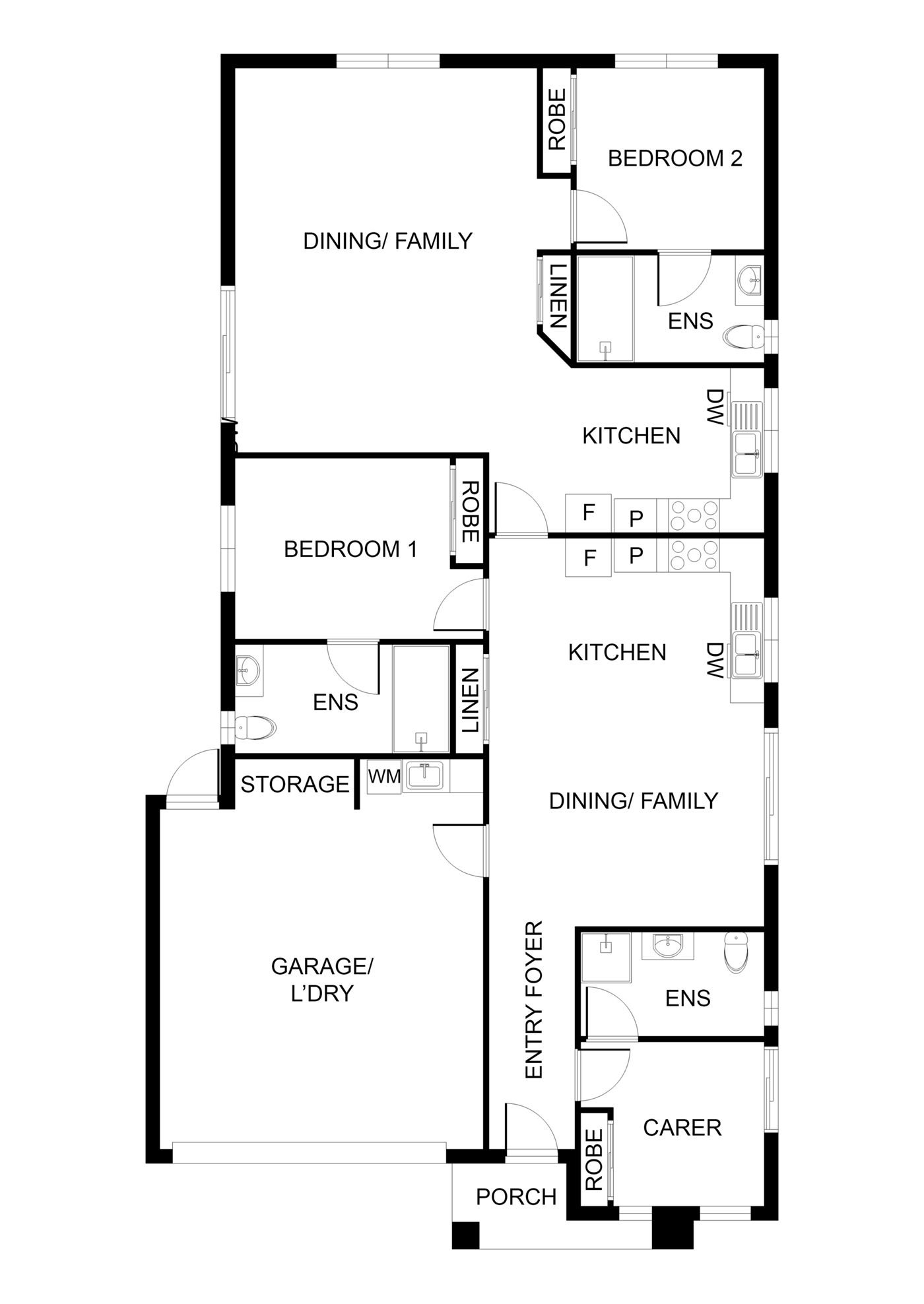 Floorplan of 13 Stance Street, showing the room layout.