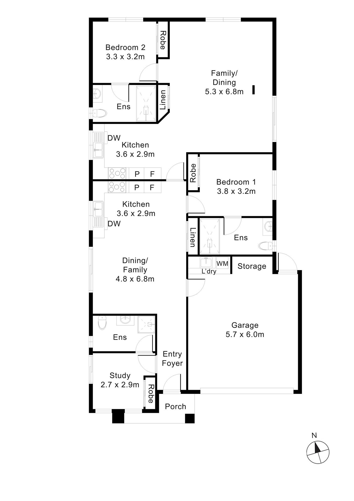 Floorplan of 23 Balmore Street, showing the room layout.