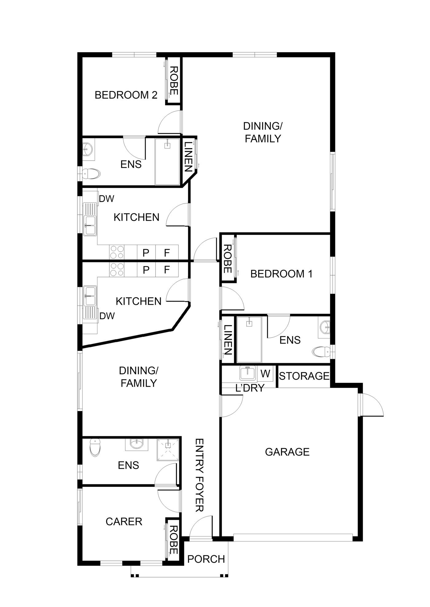 Floorplan of 31 Ambient Crescent, showing the room layout.