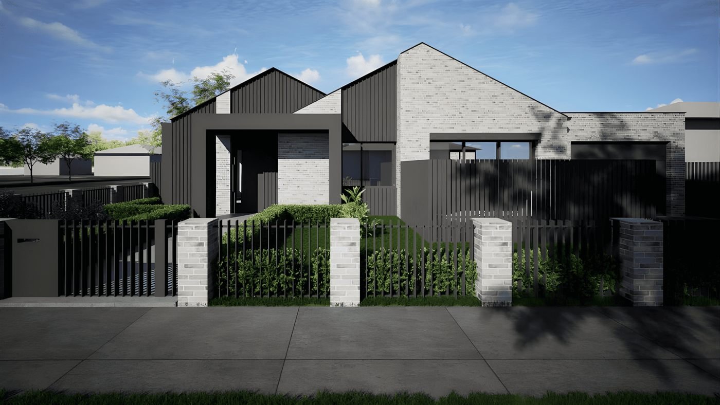 Artist's impression of the home at 38 and 38A Swift Street Thornbury.